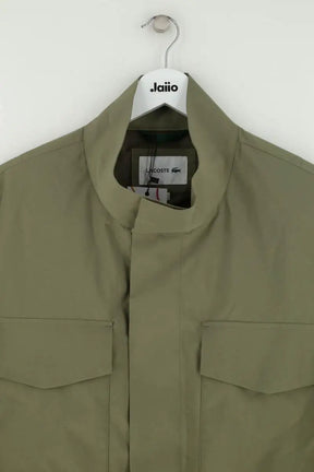 Manteau imperméable Lacoste Kaki en Synthétique