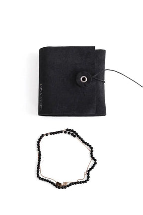 Collier Ginette NY Noir en Or rose