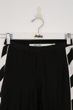 Leggings Off White  Noir
