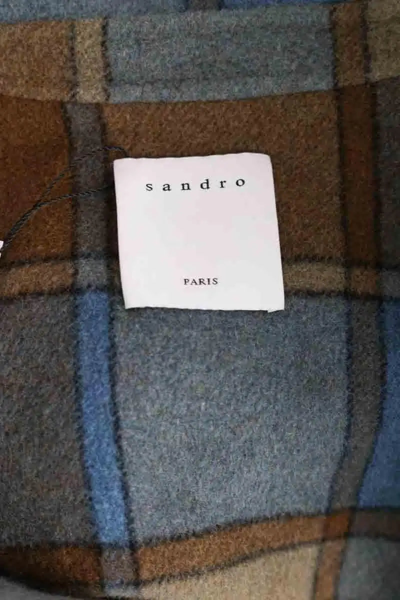 Manteau Sandro Multicolore en Laine