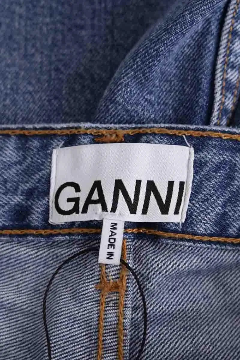 Bermuda Ganni Bleu en Coton