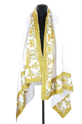 Serviette de bain I love baroque Versace  Blanc