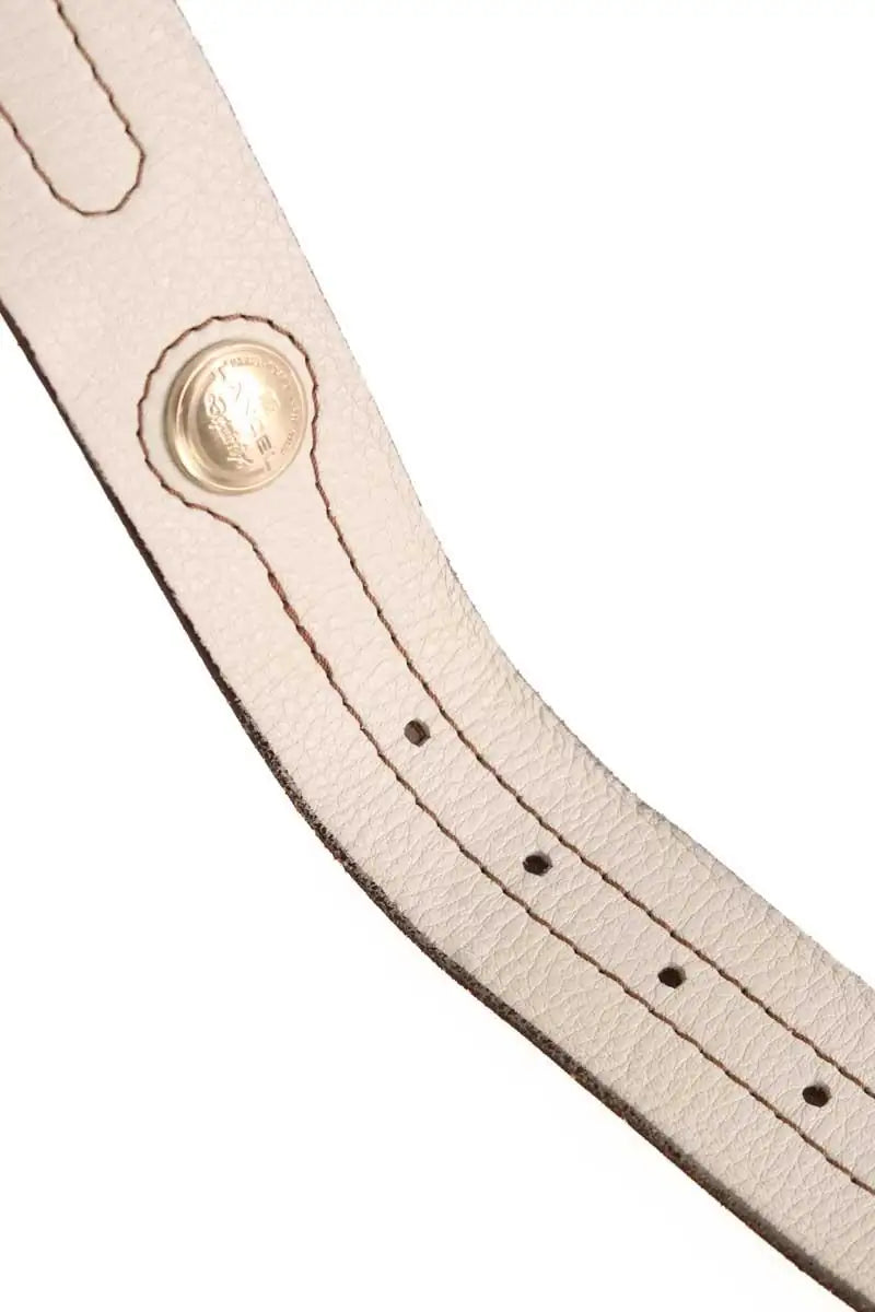 Ceinture Lancel Ecru en Cuir