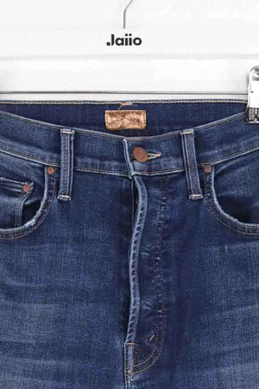 Jean droit Mother Bleu en Coton