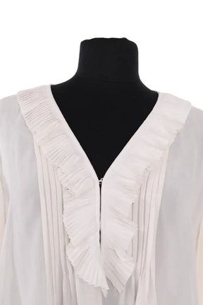 Blouse Sandro Ecru en Soie