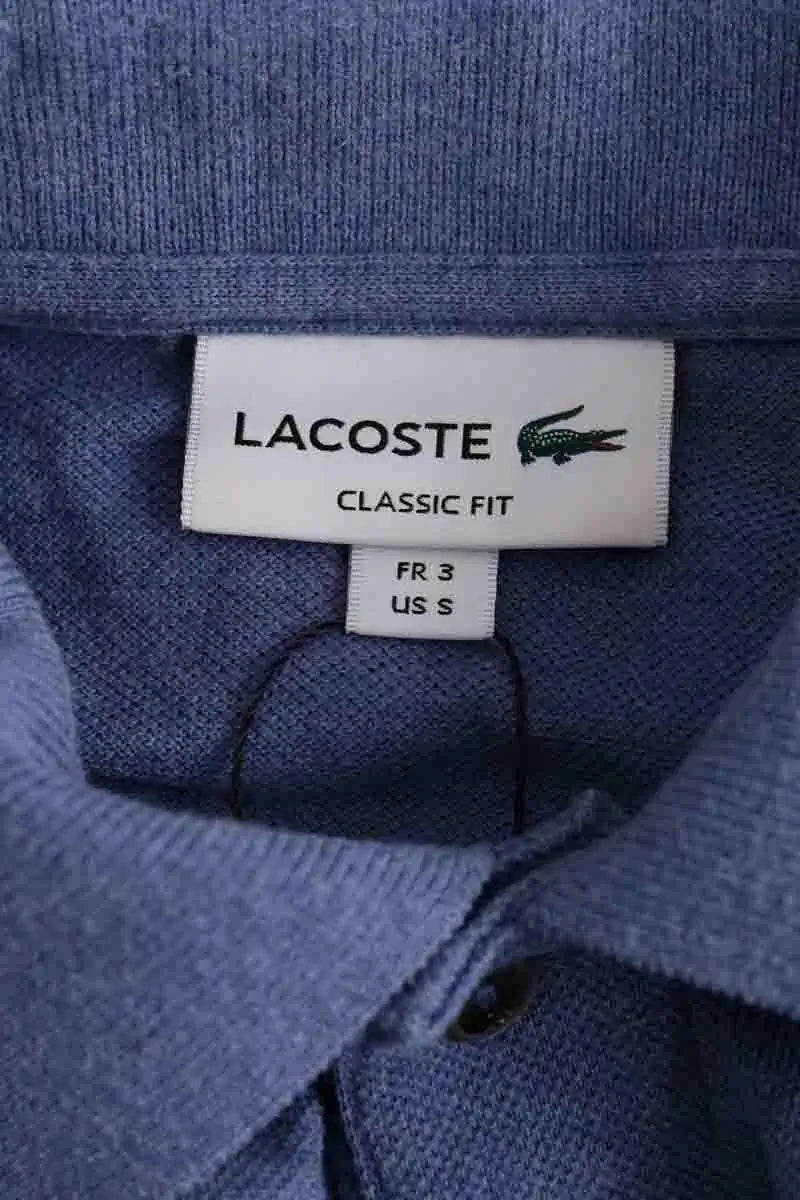 Polo Lacoste Bleu en Coton