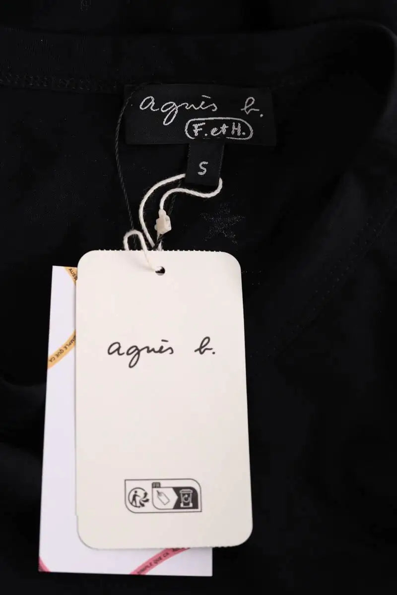 T-shirt Agnès B. Noir en Coton
