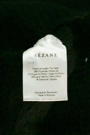 Pull Sézane Noir en Laine