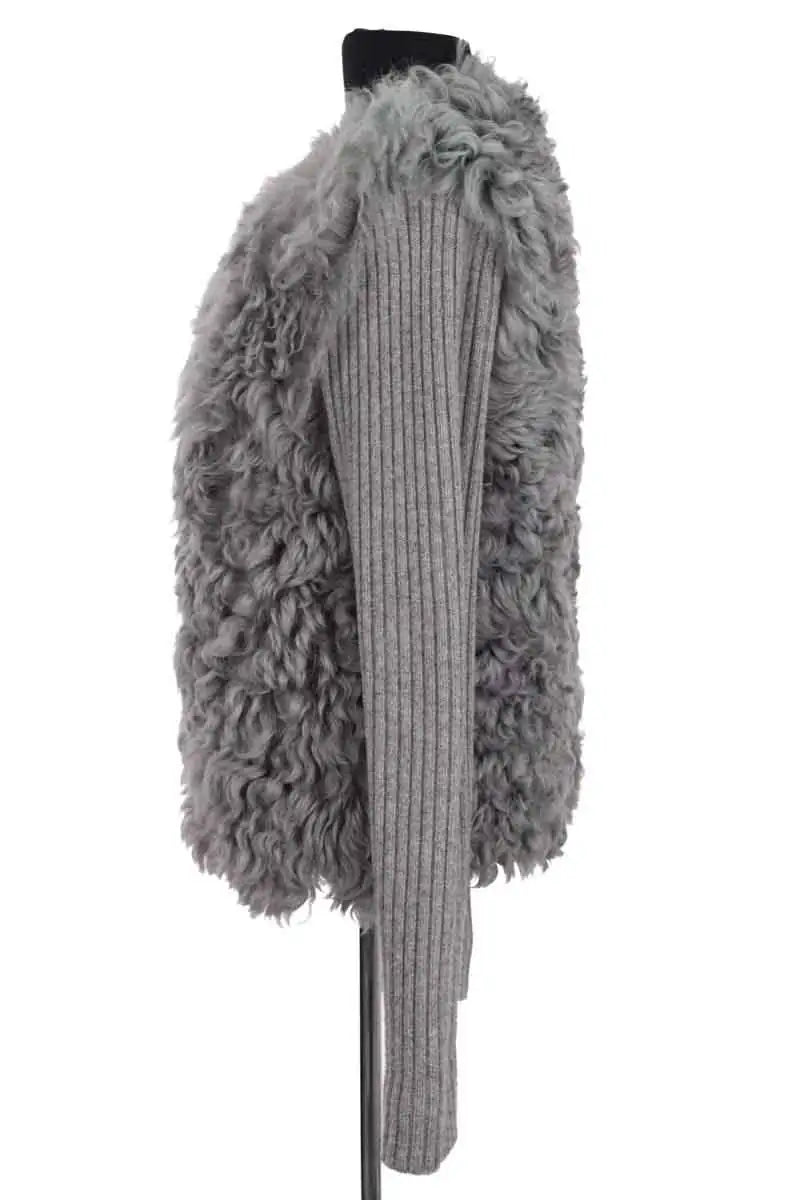 Veste Joseph Gris en Cuir
