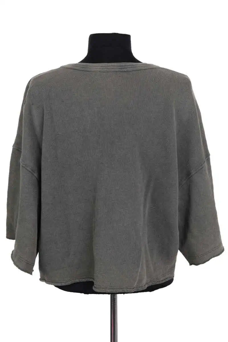 T-shirt American Vintage Kaki en Coton