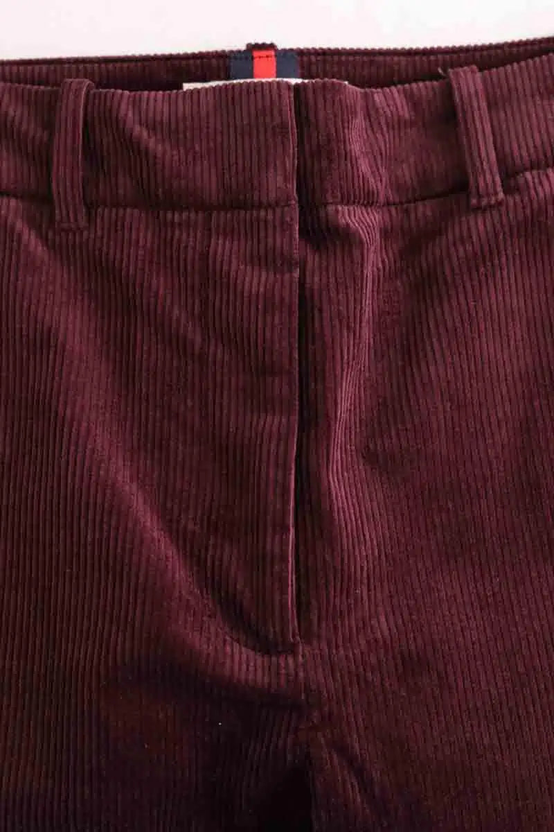 Pantalon large Boden Cord trousers Bordeaux en Coton