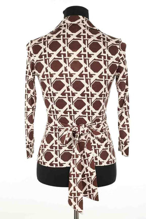 Cache-coeur Diane Von Furstenberg Marron en Soie