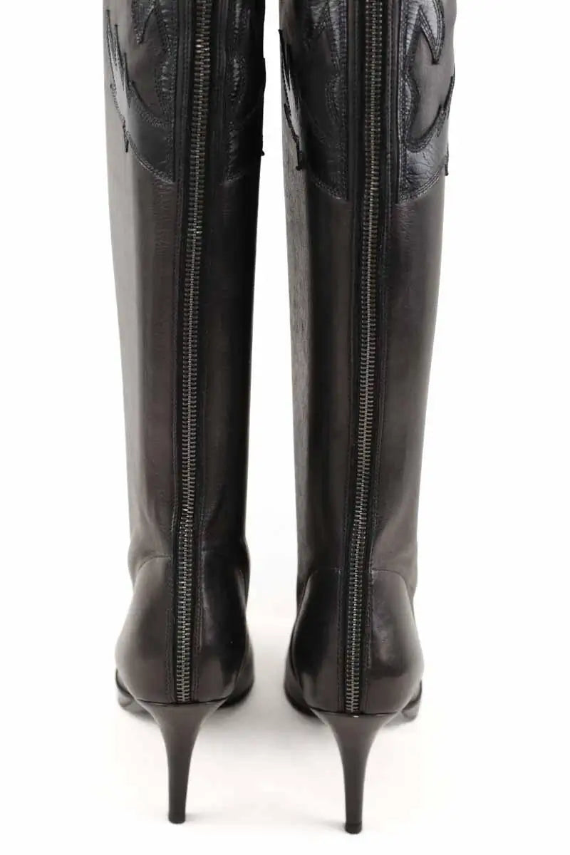 Bottes western Chanel  Noir