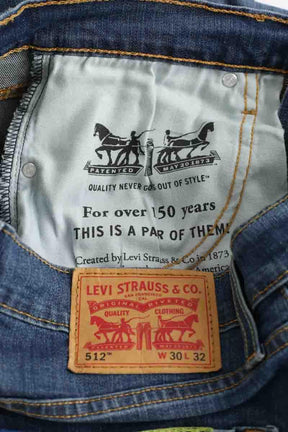 Slim Levi's 512 Bleu