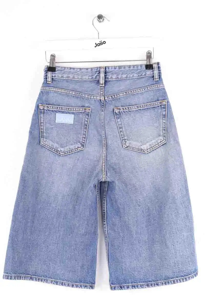 Bermuda Ganni Bleu en Coton