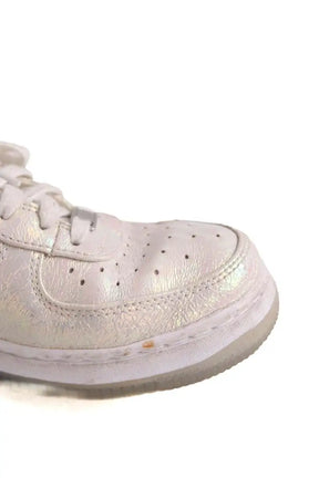 Baskets Nike Argent en Cuir