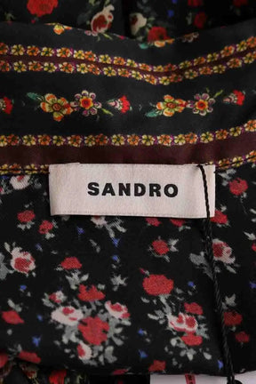 Blouse Sandro Noir en Soie
