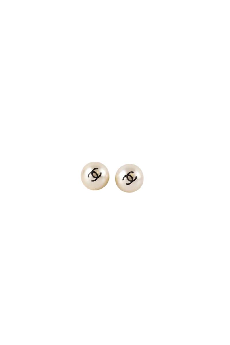 Boucles d'oreilles Chanel  Blanc