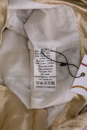 Top sans manche Joseph Beige en Soie