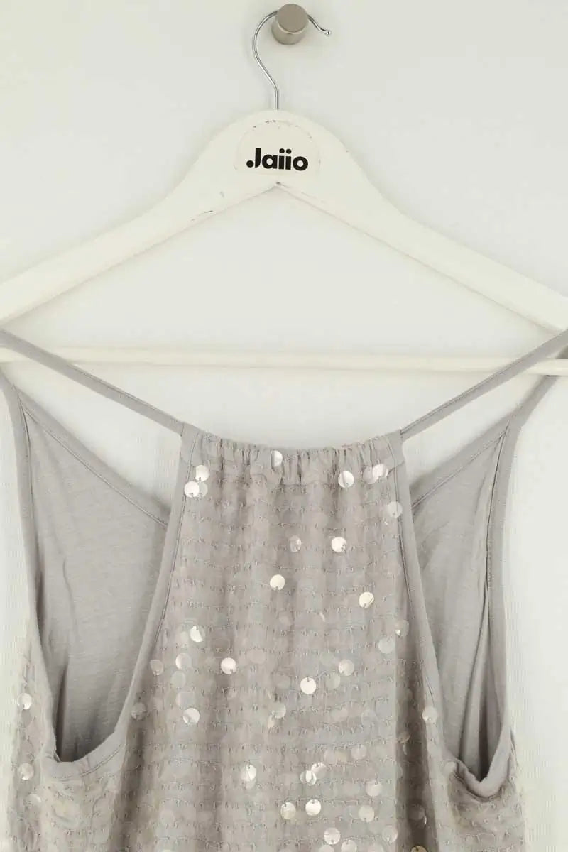 Robe Club Monaco Gris en Paillettes