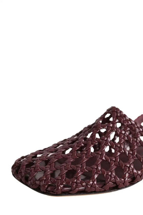 Mules Bottega Veneta Bordeaux en Cuir