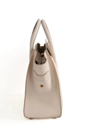Sac à main Celine Cabas Luggage  Ecru en Cuir