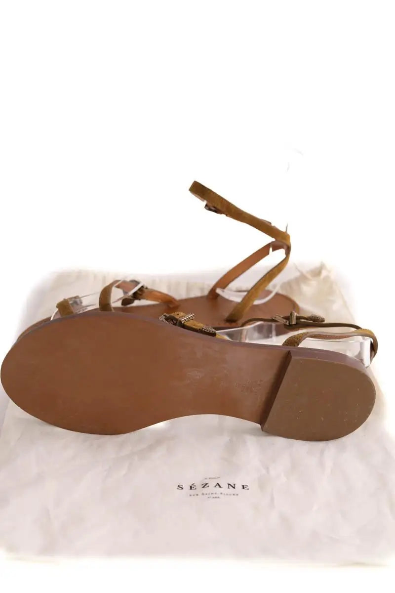 Espadrilles Sézane Marron en Cuir