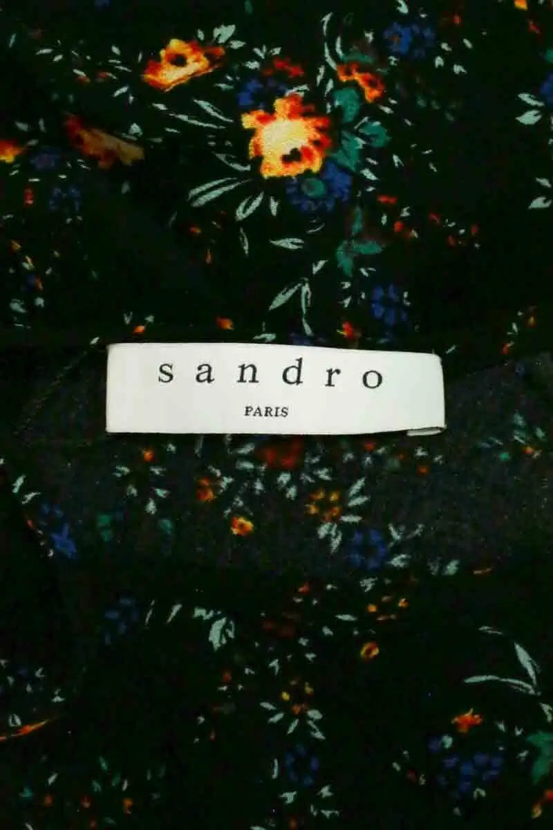 Blouse Sandro Noir en Viscose