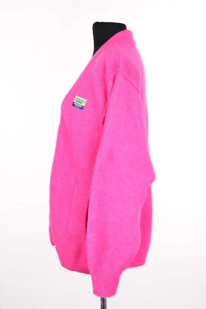 Cardigan American Vintage Rose en Laine