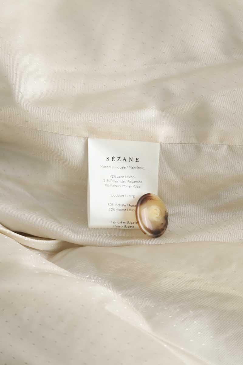 Manteau Sézane  Ecru
