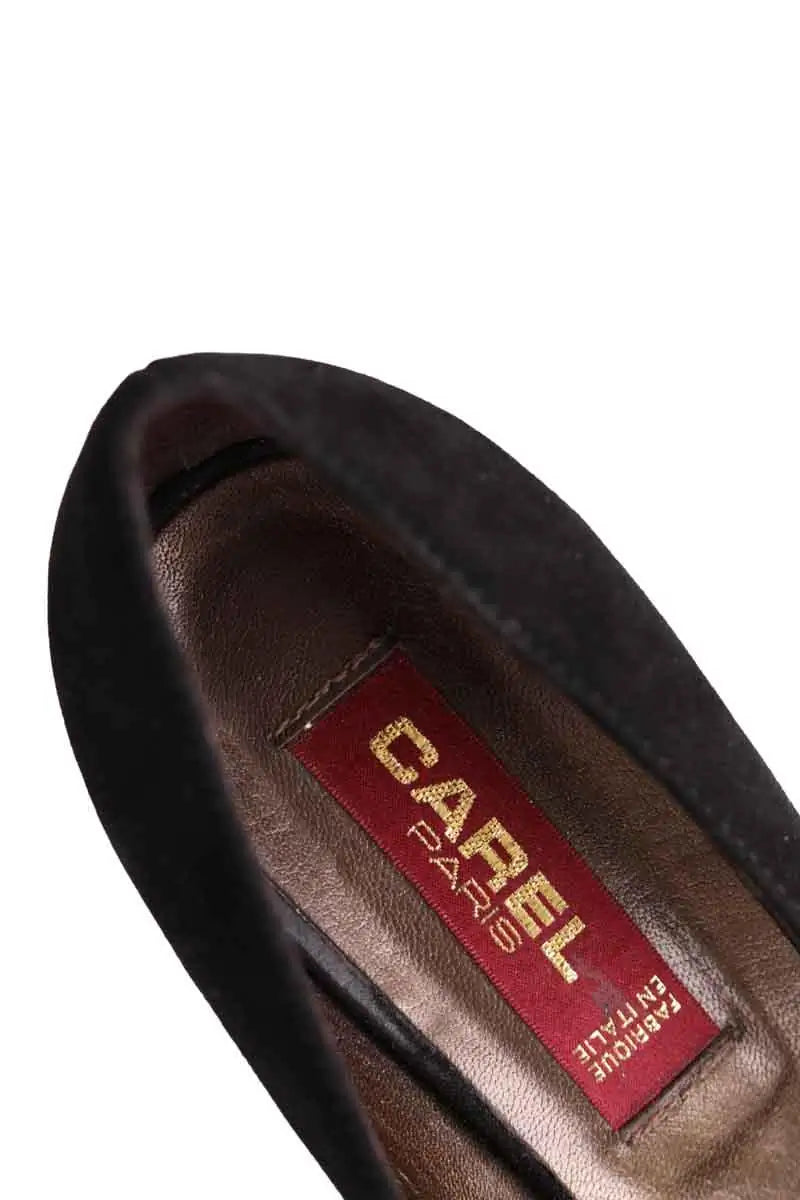 Talons Carel Noir en Cuir