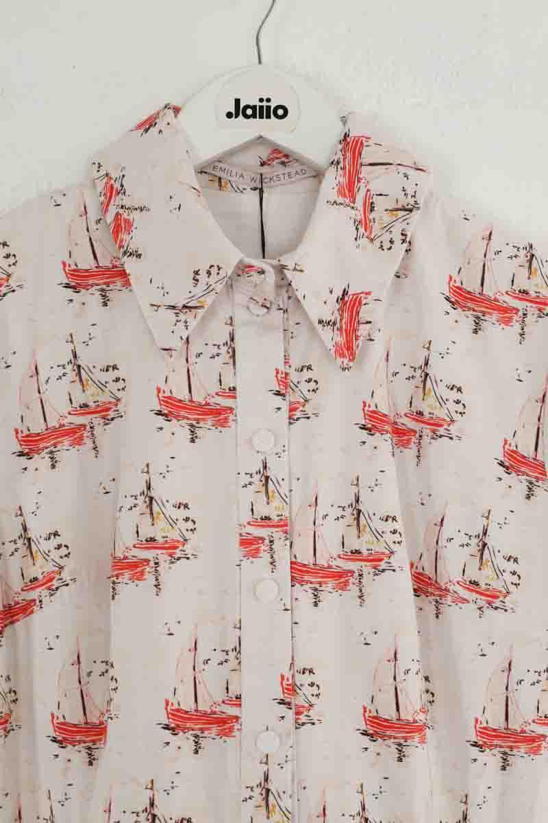 Maxi Emilia Wickstead  Blanc