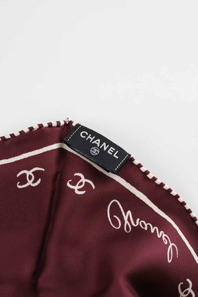 Foulard Chanel  Bordeaux