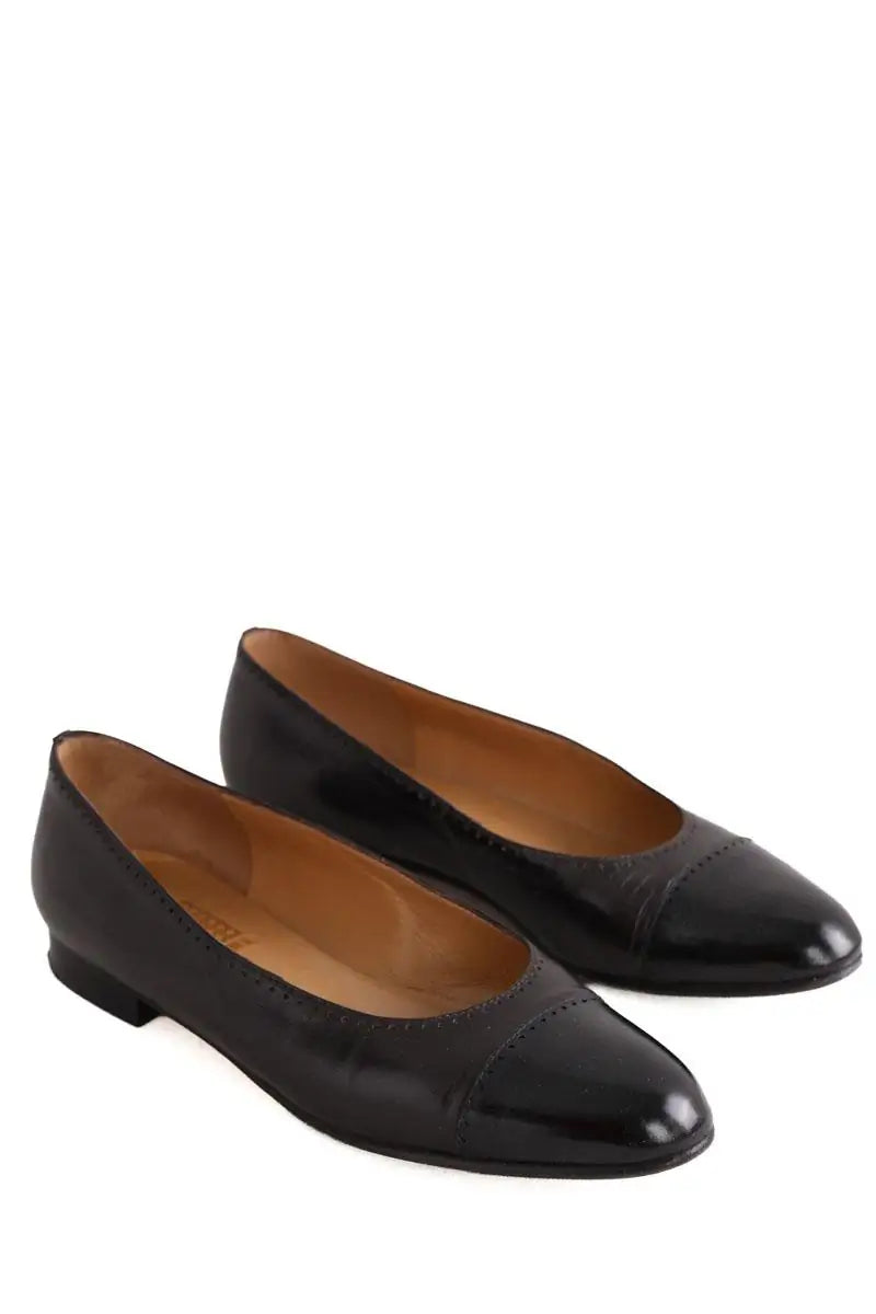 Ballerines Carel Noir en Cuir