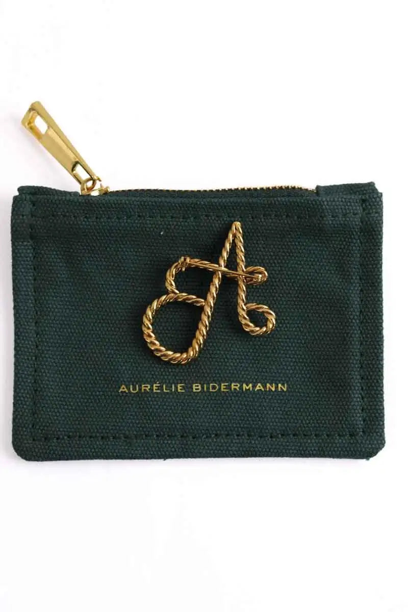 Broche Aurélie Bidermann Doré en Métal