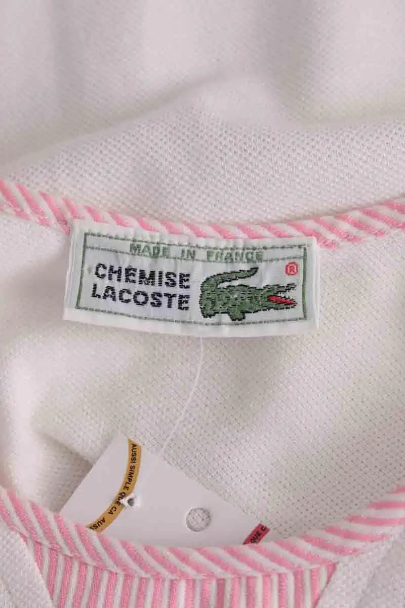 Top sans manche Lacoste Blanc en Coton