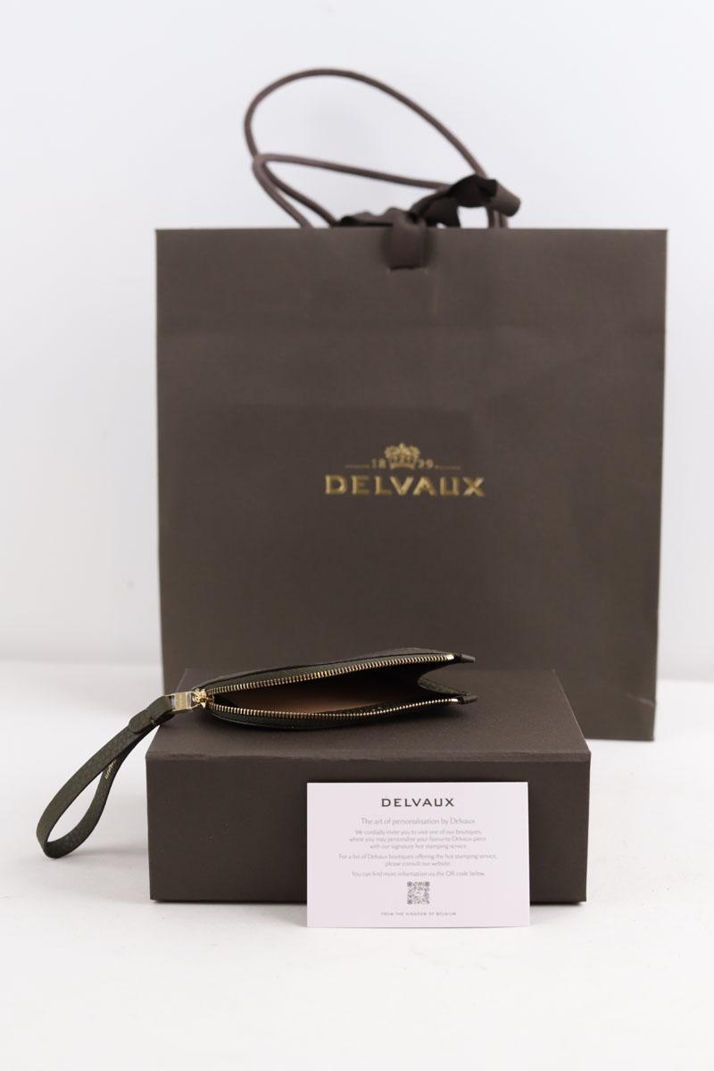 Porte-cartes Delvaux  Kaki