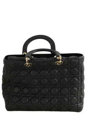 Sac à main Dior Lady Dior Noir en Cuir