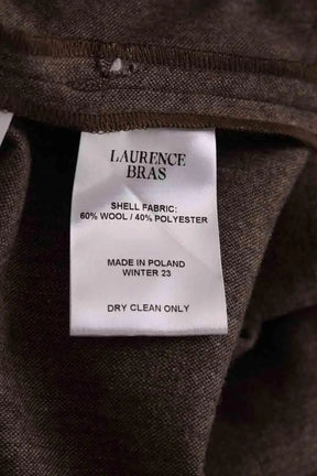 Pantalon large Laurence Bras Marron en Laine