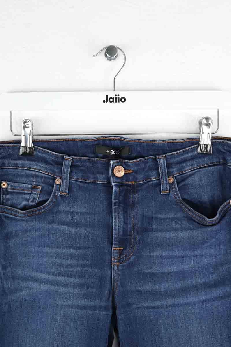 Slim 7 For All Mankind  Bleu