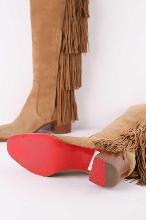 Bottes Christian Louboutin  Marron