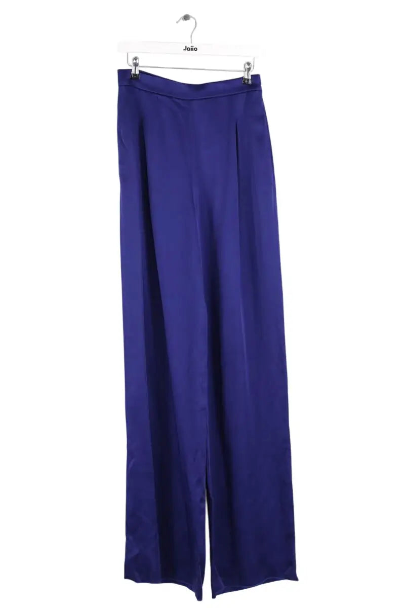 Pantalon large Max Mara Bleu en Synthétique, taille S - Seconde Main