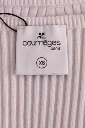 Top sans manche Courrèges Rose en Viscose