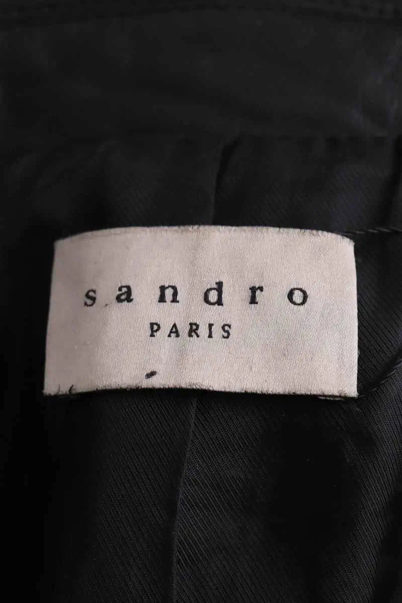 Veste Sandro Noir en Cuir