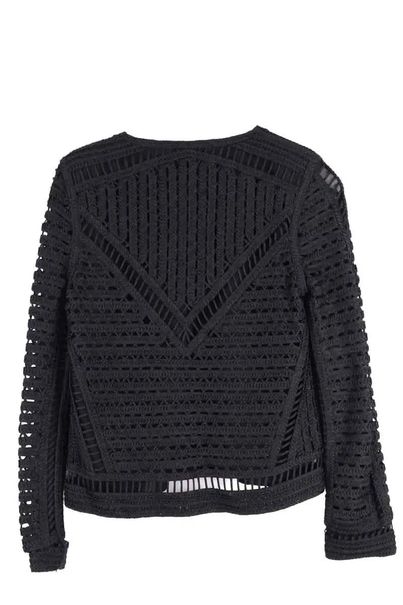 Gilet Maje Noir en Viscose