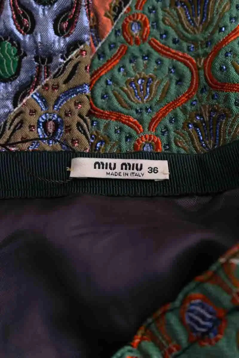 Mini jupe Miu Miu Multicolore en Synthétique