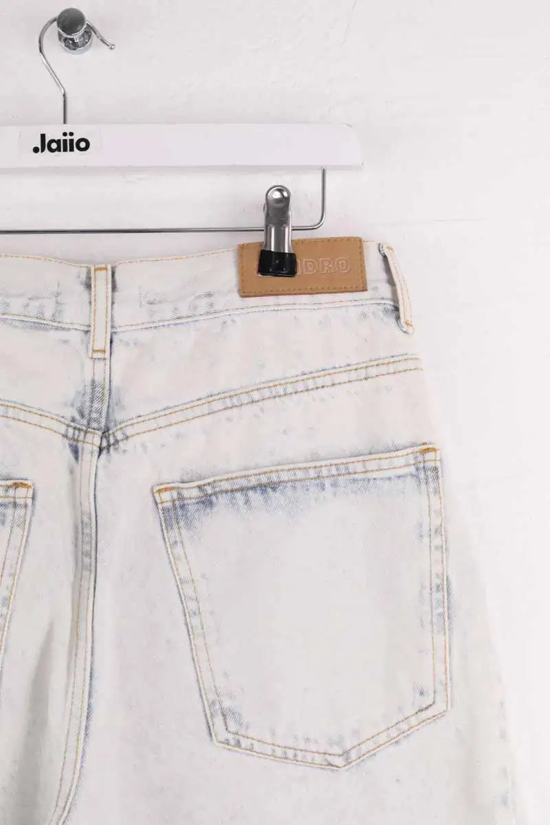 Jean large Sandro Bleu en Coton