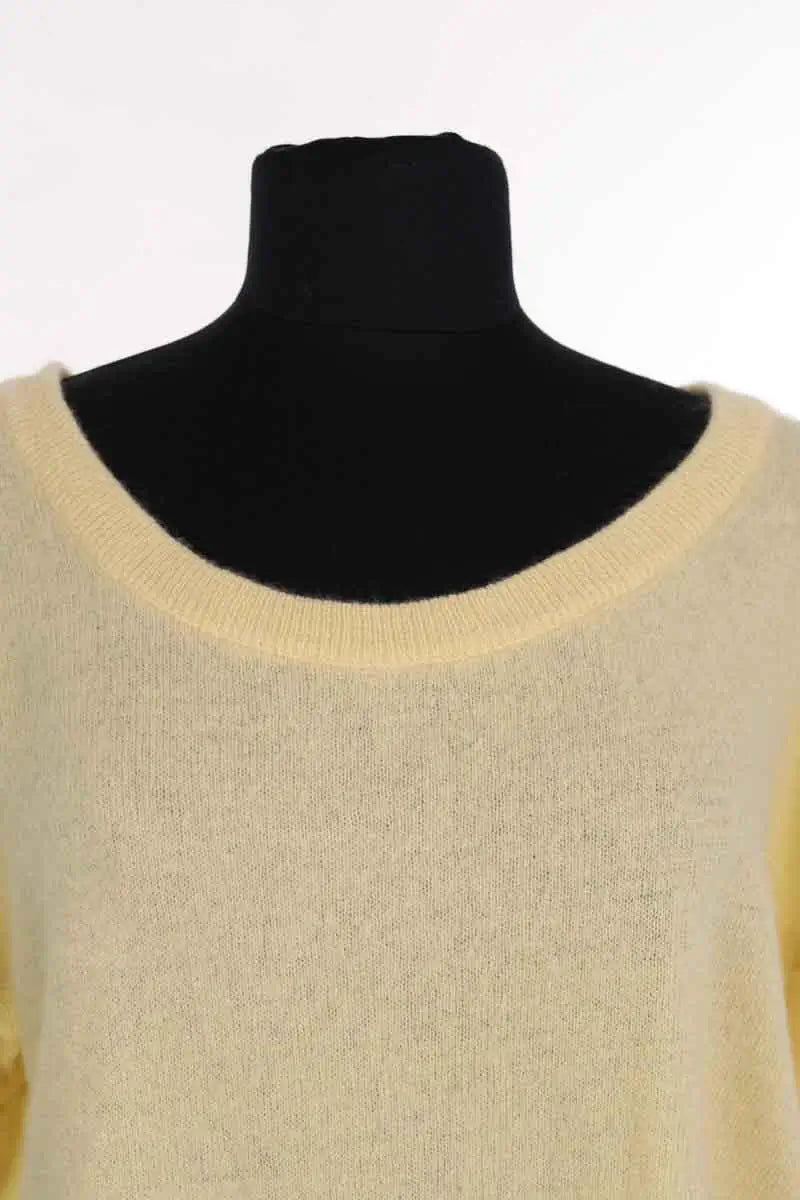 Pull Notshy Jaune en Cachemire