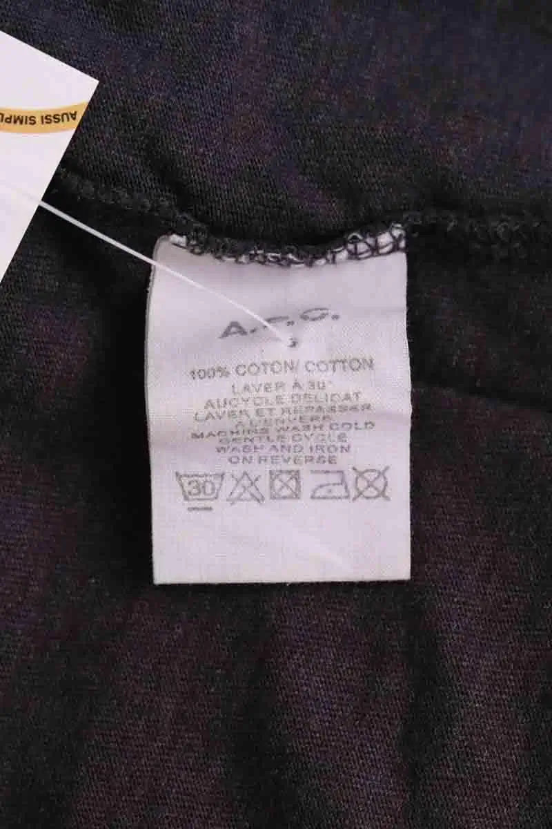 T-shirt APC Noir en Coton