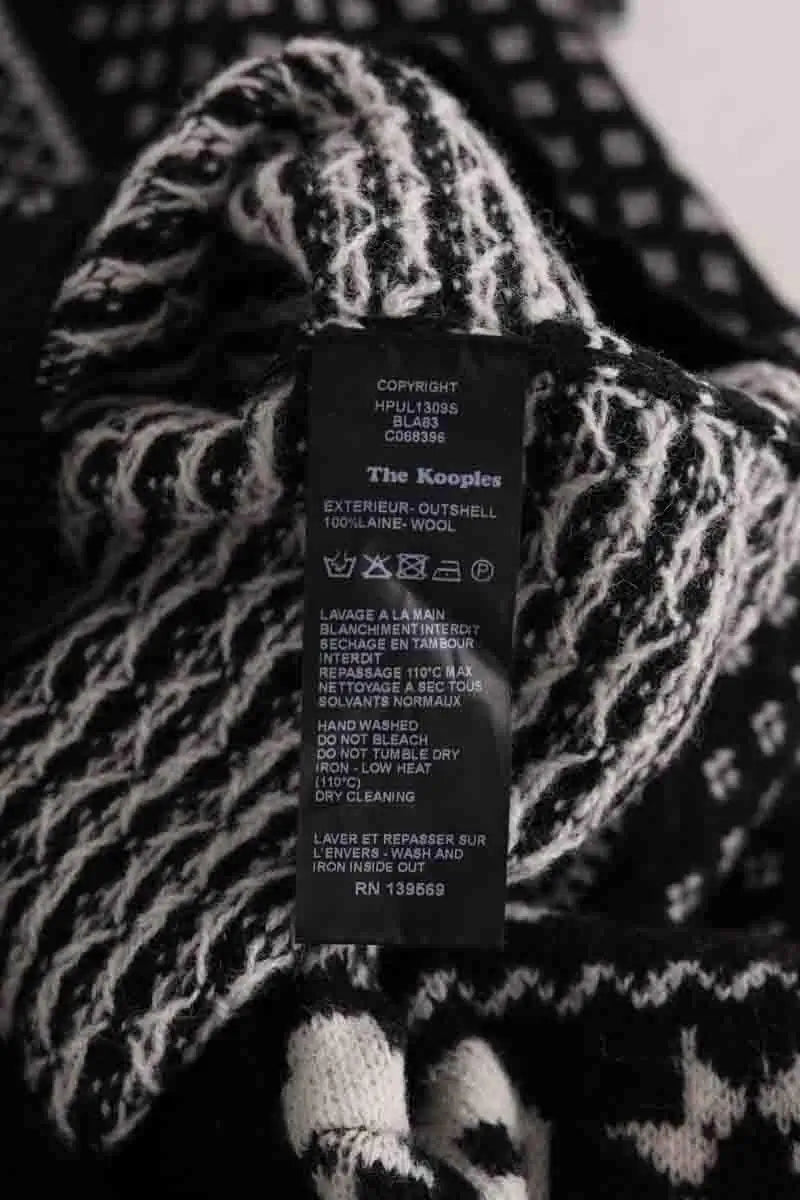 Pull The Kooples Noir en Laine